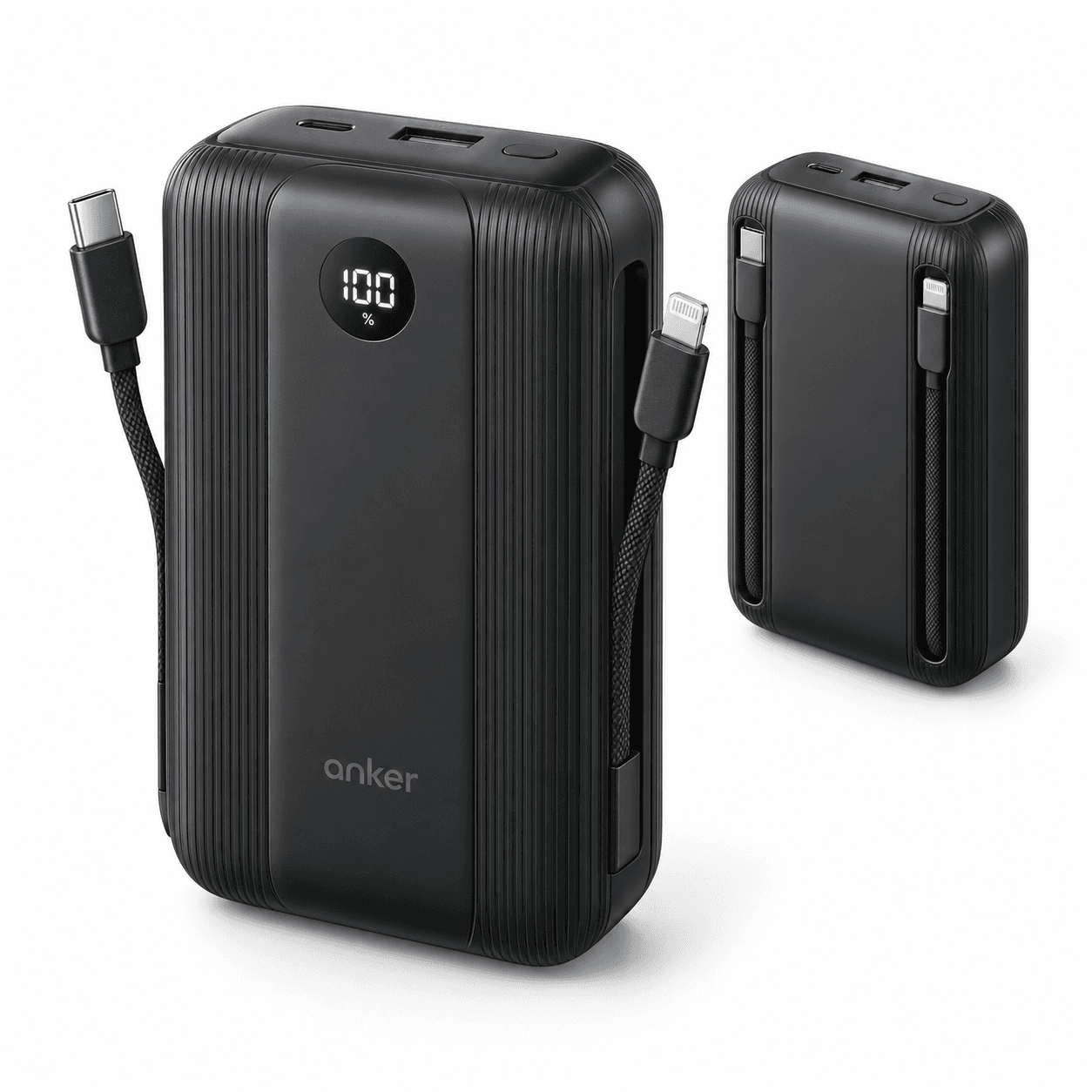 Anker Zolo Power Bank (20K, Built-In USB-C and Lightning Cable)