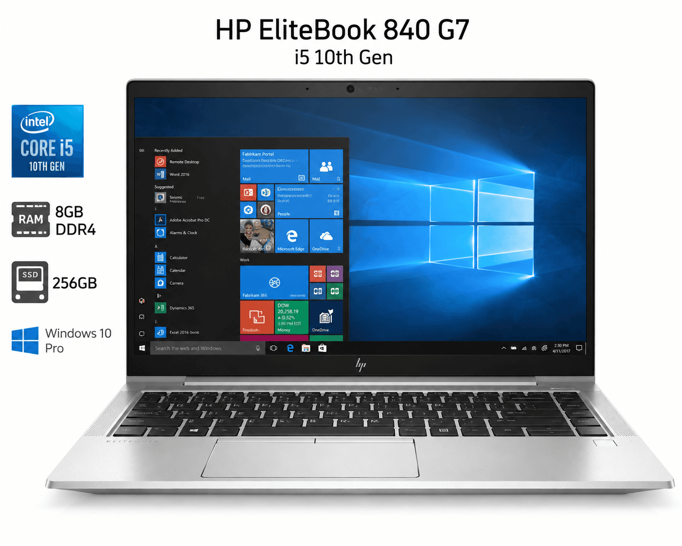Hp Elitebook 840 G7 Core i5 10th Gen   8gb/256gb