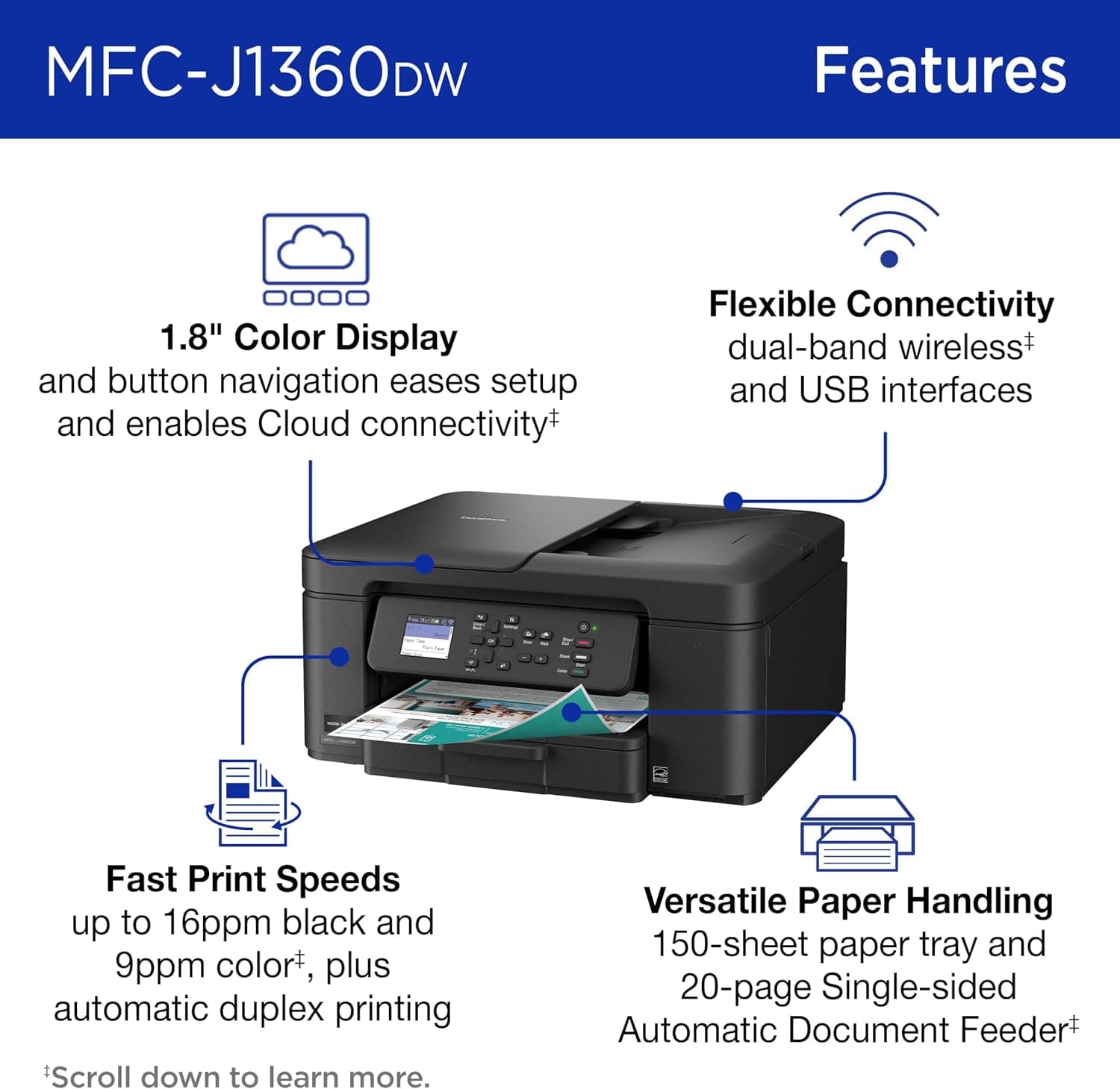 Brother DCP-T520W Ink Tank Printer
