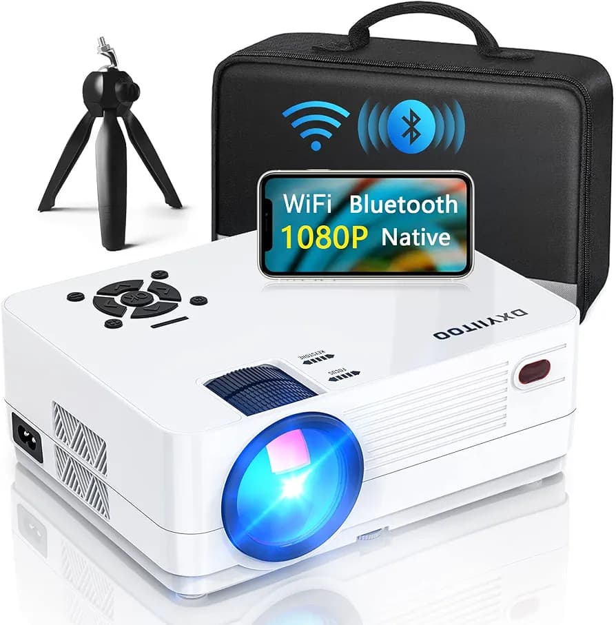 Porodo Portable DLP Projector with Wireless Mirroring for iOS & Android